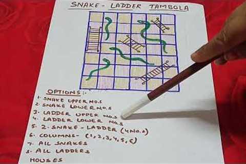 #Snake N Ladder Tambola..#Indoor Game Tambola..#Different Tambola