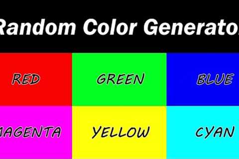 Random Color Generator - 6 Colors - Fun Drinking Game